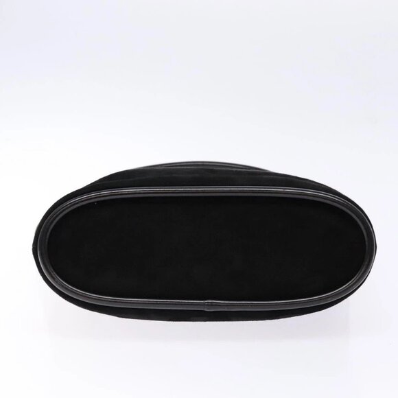 GUCCI Shoulder Bag Suede Black Gold Auth bs28638 - Picture 7 of 16